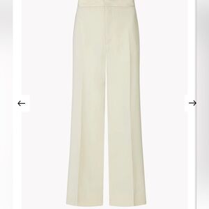 Talbots Pure Silk Ivory Lined Pants